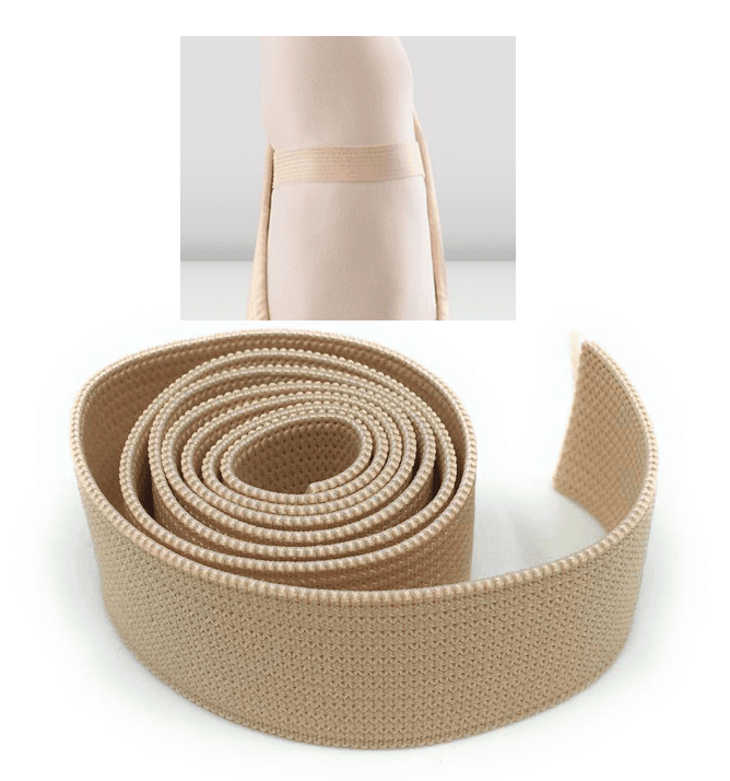 POINTE ELASTIC - 2.5CM/1" WIDE Extra Stretch Around the Ankle